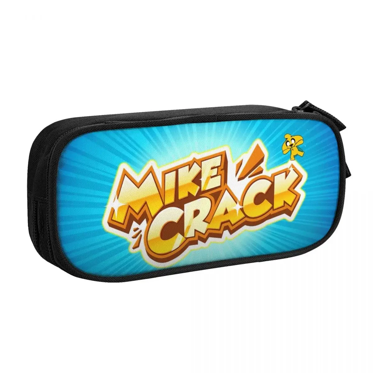 

Cartoon Mike-crack Big Capacity Pencil Pen Case Office College School Large Storage Bag Pouch Holder Box Organizer