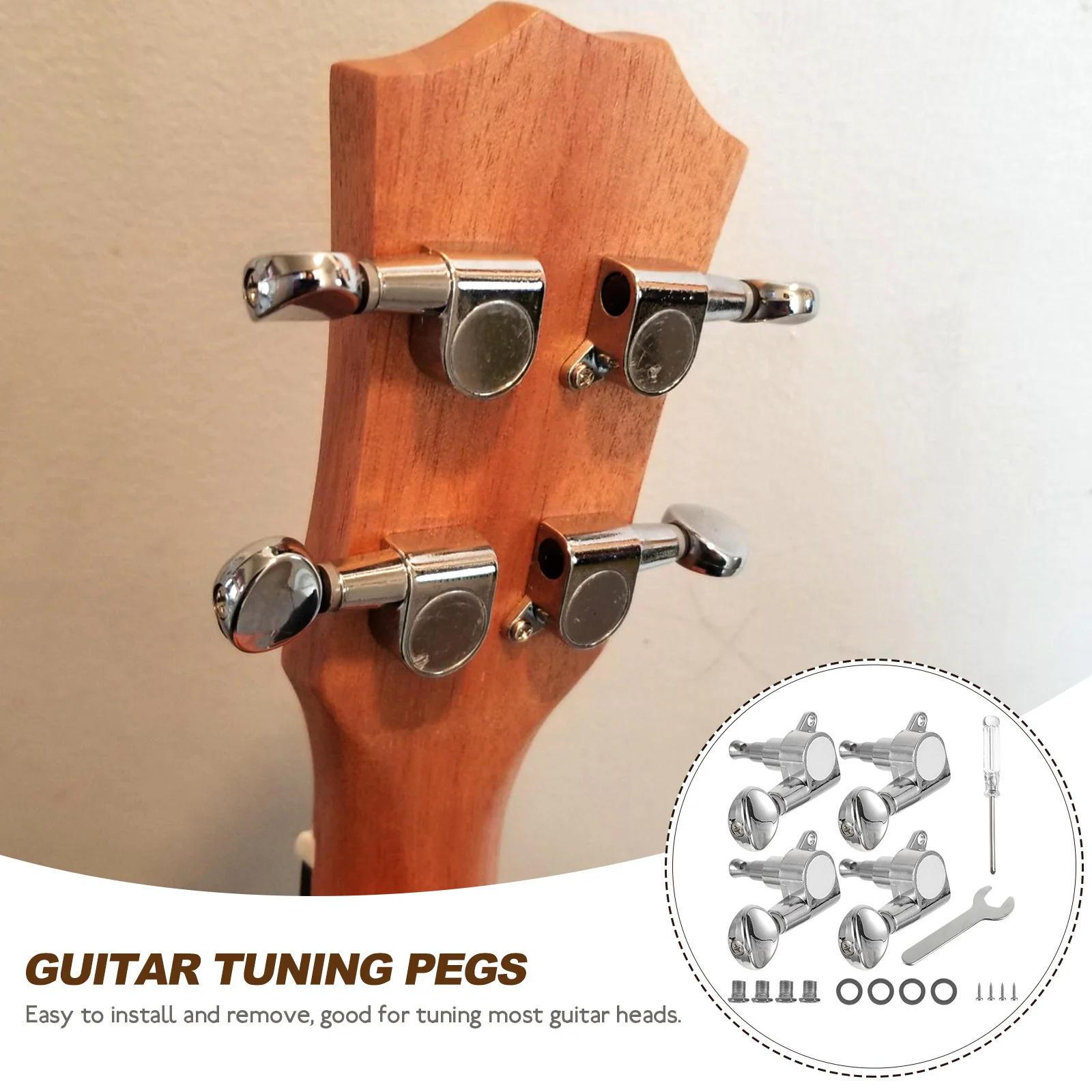 

Fully Closed Button Guitar Pegs Metal Guitars Tuners Tuning Acoustic Key Piano Keys