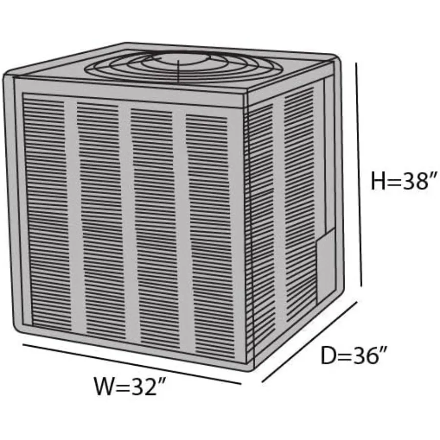 Cubierta de aire acondicionado Covermates - Protección duradera resistente a la intemperie para unidades exteriores Elite 300D Poliéster 32W x 36D x 38H