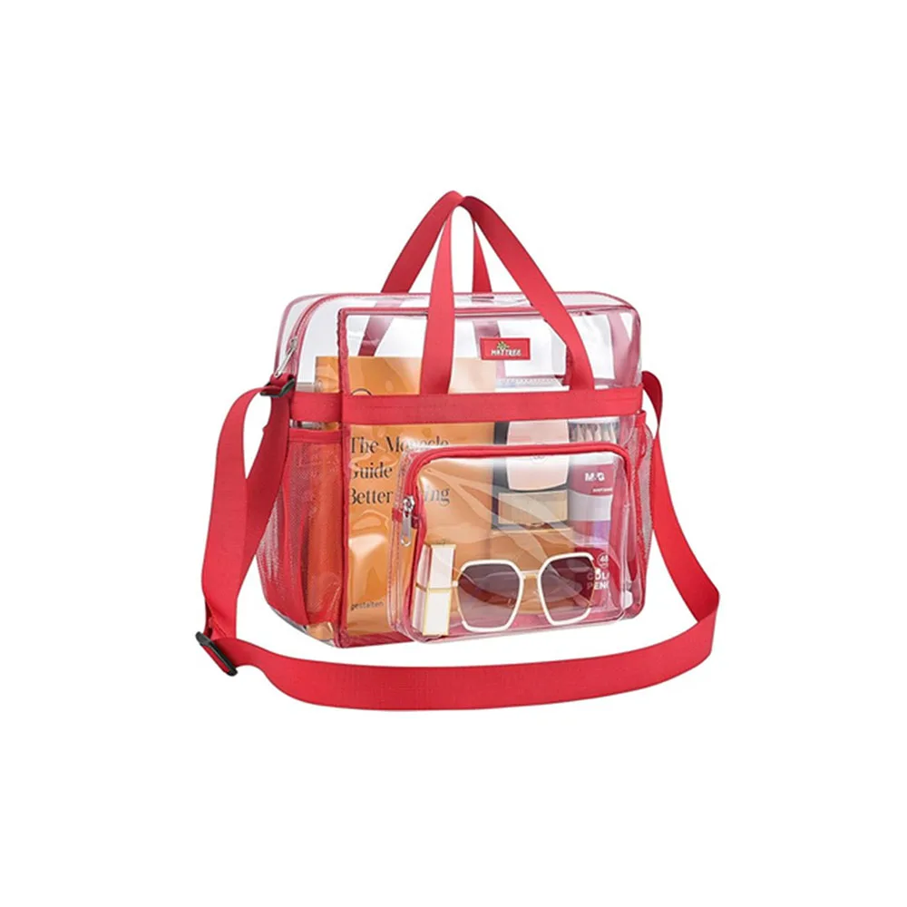 Waterproof Crossbody Bag Transparent Pvc Shopping Bag Clear Tote Bag Modern For Cosmetic Storage Toiletries Outdoor