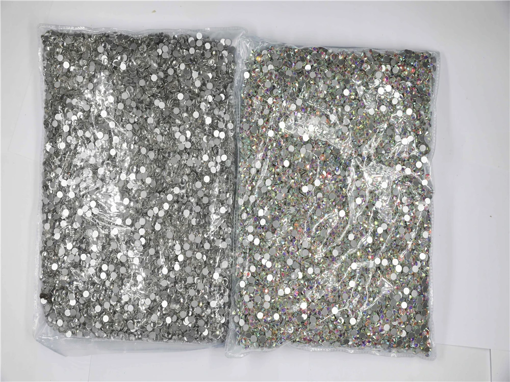 Wholesale Bulk Package SS3-SS30 Flatback Crystal AB Non hotfix Rhinestones Clear AB Strass for Nail Art Decoretion