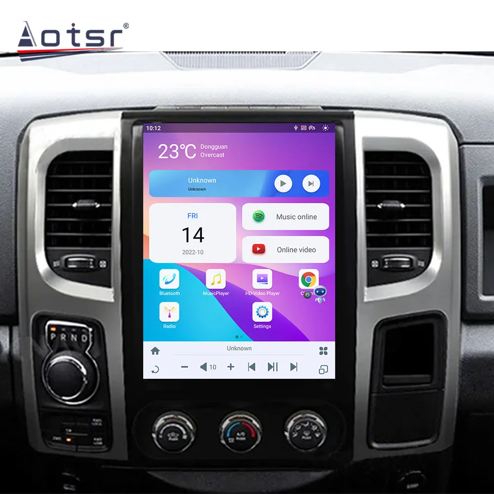 US Stock 14.4 Inch Android 14 For Dodge Ram Original Car 2013-2019 Gps Navigation Carplay Car Radio HD Touch screen Stereo Auto