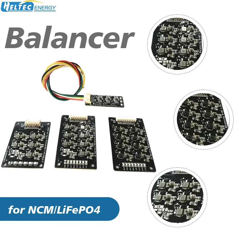 Heltec 2S-17S 1.2A Active Equalizer Balancer Energy Transfer Module for NCM/LiFePO4/Lithium Battery Electric Tools