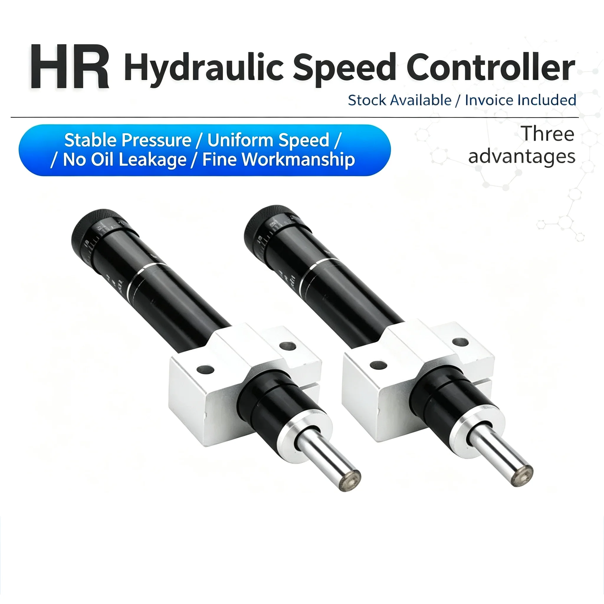 Pneumatic Hydraulic Shock Absorber adjustable SR/HR15/30/60/80/100 type Precision steady speed control buffers