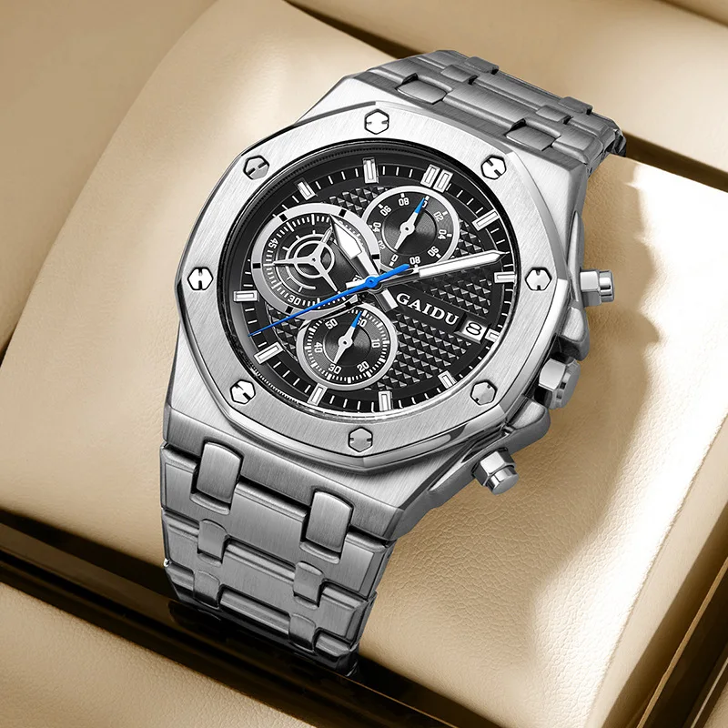 Mens Watches Top Brand Luxury Famous Men's Fashion Casual Dress Chronograph Watch Military Quartz Wristwatches Saat Relogio