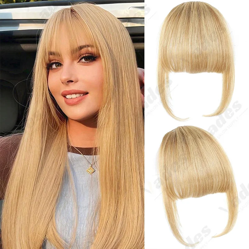 

Накладной челка-накладка из натуральных волос, 3D, с эффектом воздушной пряди, без ресниц, на 3 заколках, для женщин, 20 г/шт.