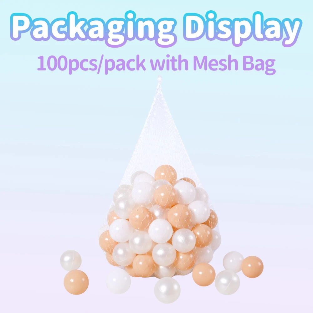 100pcs 2.16 นิ้ว Thicken พลาสติก Crush PROOF Ball PIT Balls Multi-สีสําหรับเด็กศูนย์กิจกรรม Play House ของเล่นตาข่ายกระเป๋า
