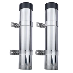 (2 pezzi) accessori per Yacht per barche Marine supporto per asta montaggio a filo tubo per canna da pesca in acciaio inossidabile per barche Marine