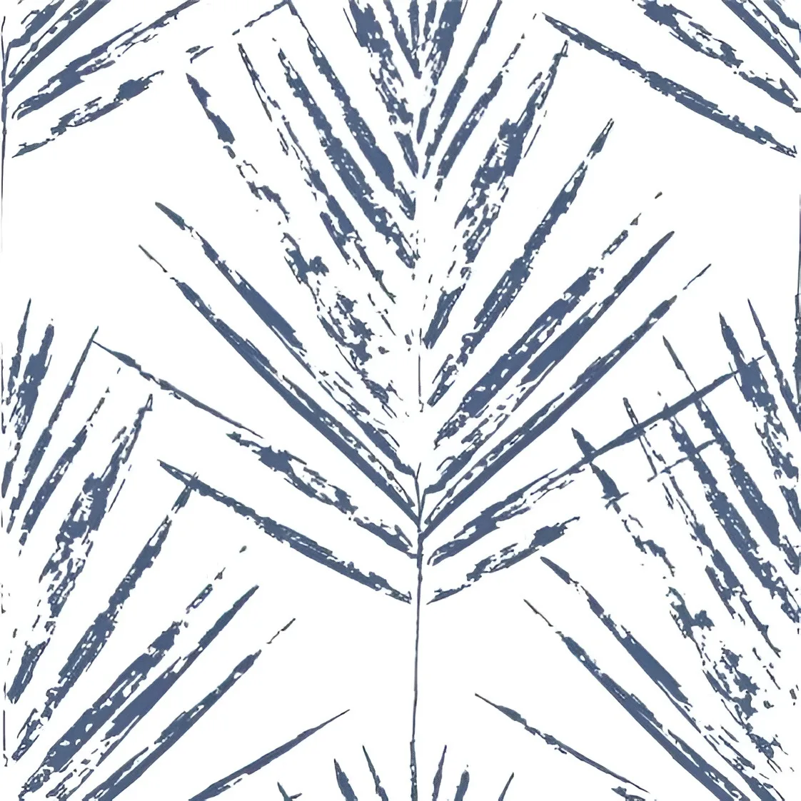 

Blue Palm Leaf Peel and Stick Wallpaper Palmetto Renter Friendly Self Adhesive Contact Paper Removable for Bedroom Living Room