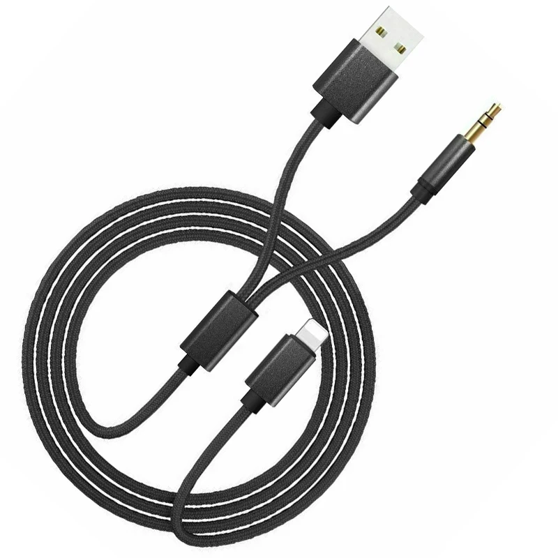1Pc For Bmw/Mini For IPod IPhone 6 7 8 X XS XR Auto Interface Audio USB Cable Lead AUX Adapter Car Interior Parts