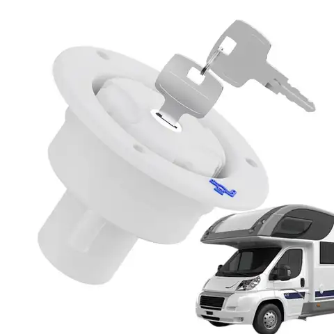 Husbilstillbehör Gravitys färskvattenpåfyllningslucka inloppsfilter låsbart för husbil båt campare släpvagn svart husvagnstillbehör 8 best sales husbilsvatten - №1