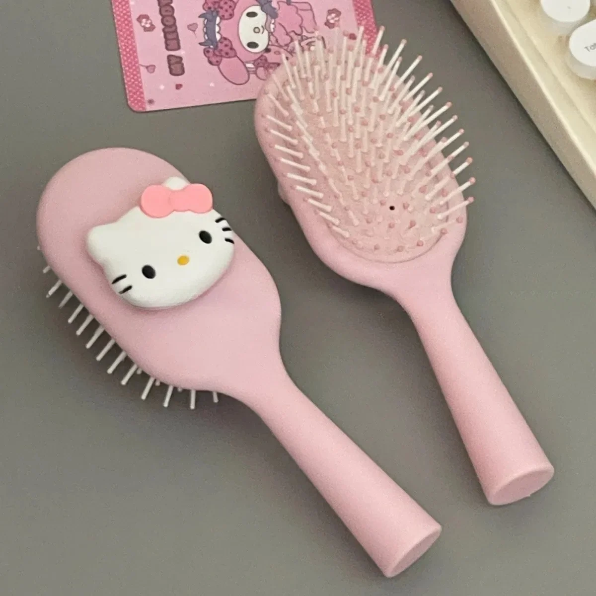 Sanrio Hello Kitty Airbag Comb Cute Cartoon Fluffy Portable Small Comb Wet and Dry Dual-use Student Kawaii Massage Comb