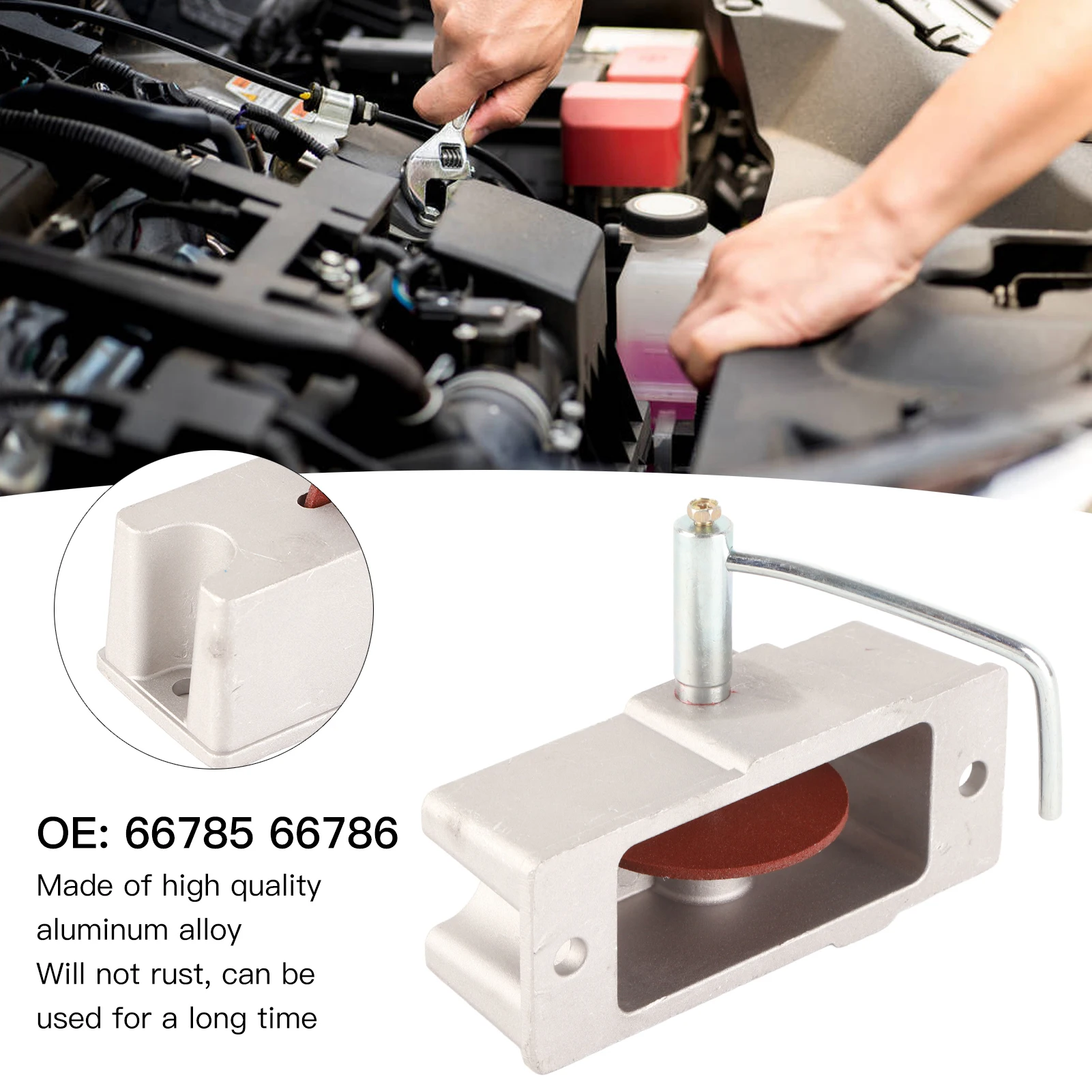 

66786 Engine Piston Filer Manual Piston Filer 66785 66786 Aluminum Alloy 120 Grit Carbide Grinding Wheel for Repairing