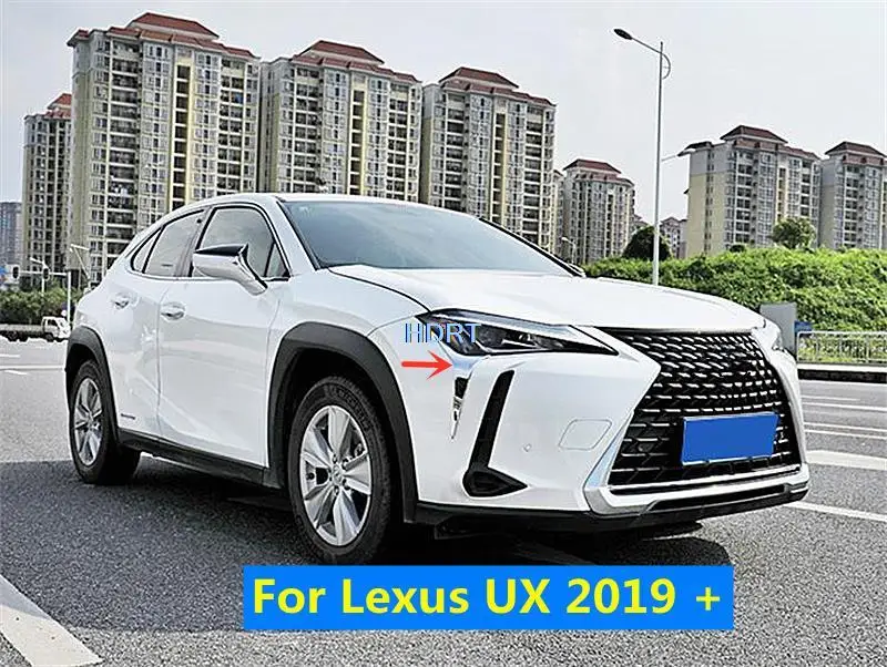 Car Style Front Headlight Trim Strip Cover Lamp Sticker For Lexus UX UX200 UX250h UX260h 2019 + Protector Decoration Accessories