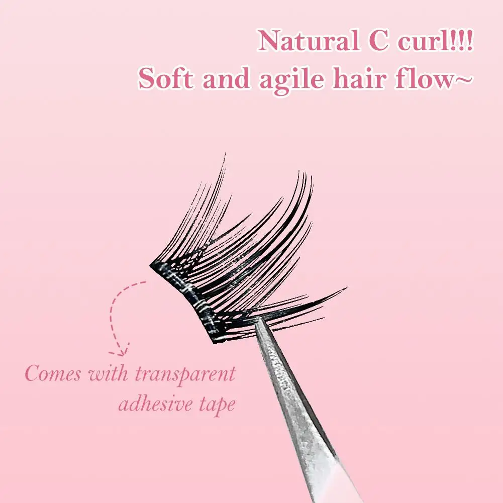 رموش صناعية ذات سعة كبيرة خالية من الغراء، رموش صناعية خالية من العين، رموش صناعية كبيرة T5J5