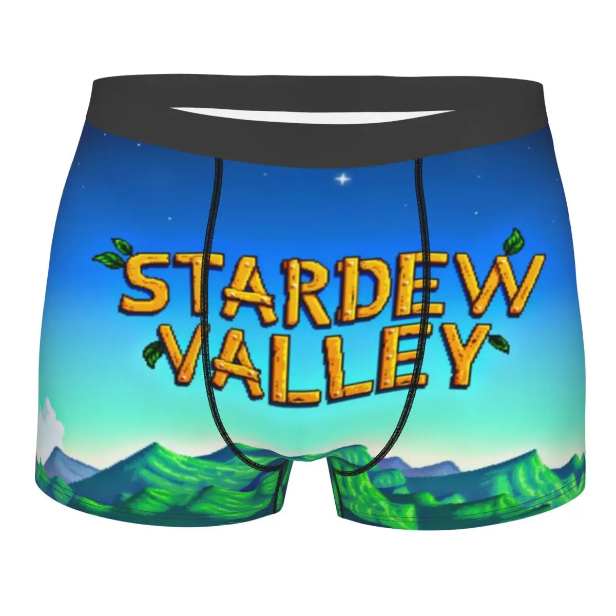 Custom Novelty Game Stardew Valleys Boxers Shorts Panties Men's Underpants Stretch Farm Games Briefs Underwear