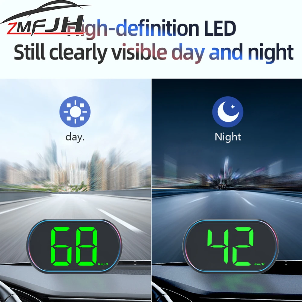 AD Digital GPS Speedometer KMH Head Up Display X1/X2/X3 For HUD LCD Display Speed Meter For All Cars Plug and Play Customized