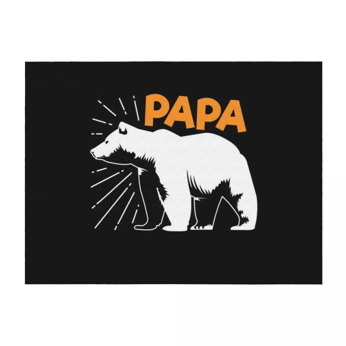 

Papa Bear Proud Dad Funny Fathers Day Gift Edit Throw Blanket Summer Sofas Multi-Purpose Decorative Sofa Blankets