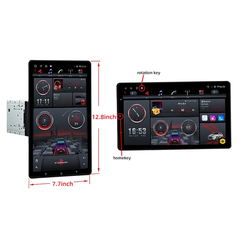 

Sell Well Ts18 Android Car Dvd Player Carplay 8 Core Navigation Car Radio Gps Vertical Rotating Screen Stereo Mp5 13.3 Inch Car