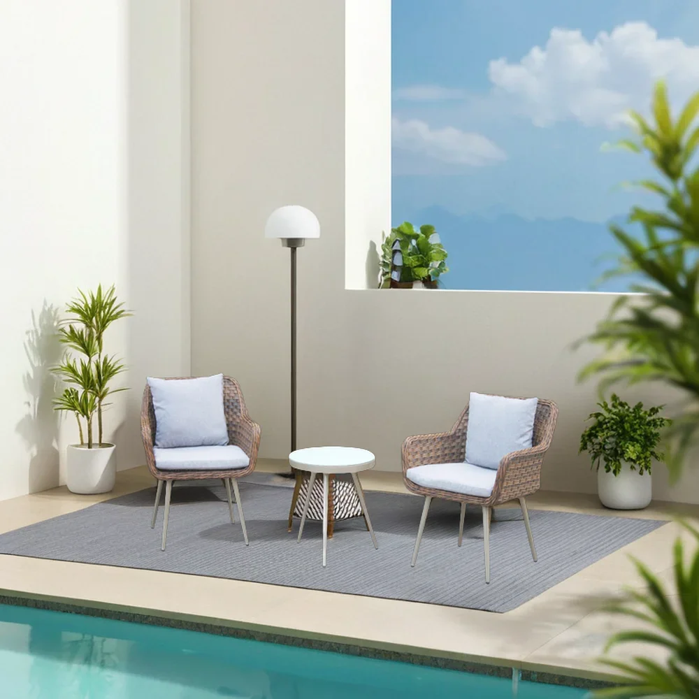 xx-Comfortable Villa Patio Furniture Balcony Table Bistro  Chair Set Out Door Furniture Supplier