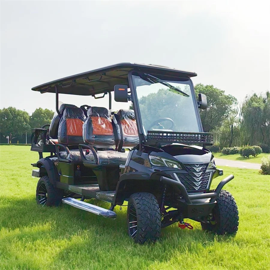 CE الكهربائية لمشاهدة معالم المدينة جولف عربات التي تجرها الدواب 6 مقاعد الركاب بطارية ليثيوم عربة جولف عربة جولف كهربائية