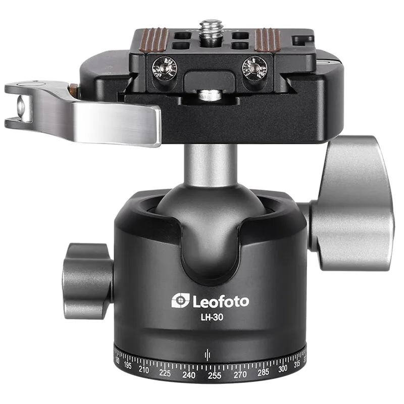 

Leofoto Low Center of Gravity High Locking Professional Tripod Universal Ball Head LH-30R (Dual Panoramic)