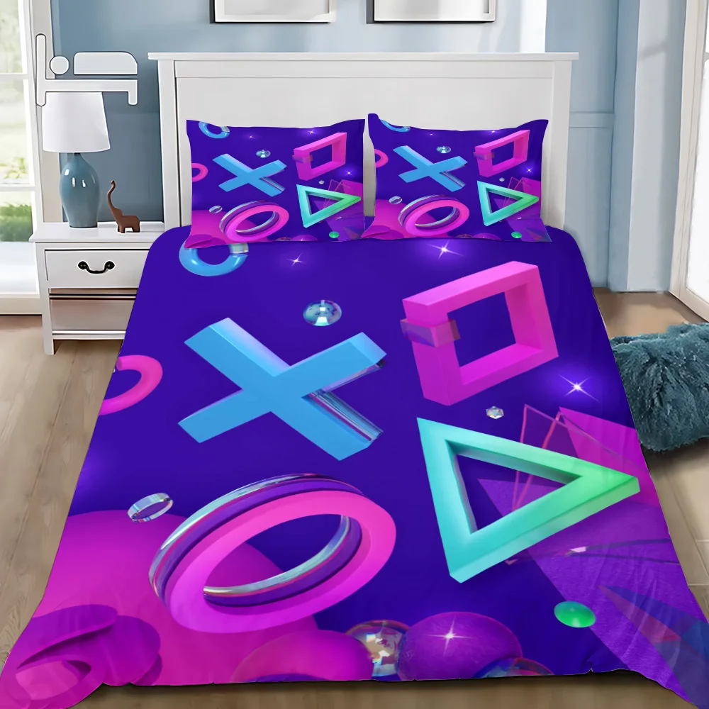 Duvet Cover Pillowcase Bedding Set PS4 PlayStations Adult Boy Girl Bedroom Decoration Children Gift Single Double Large Size