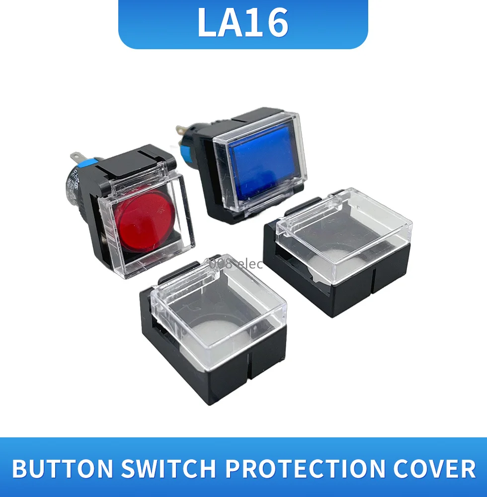 16button protective cover switch button accessories accessories button dust cover opening 16mm
