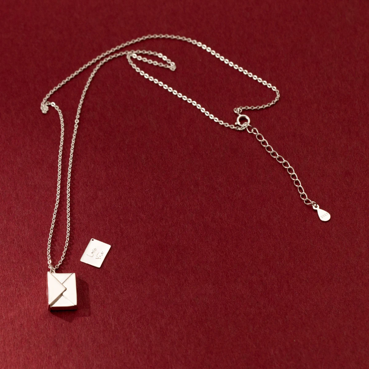 Modian New Design Romantic Lover Letter Pendants Sweet Charm 100% 925 Sterling Silver Envelope Fashion Pendant For Women Jewelry