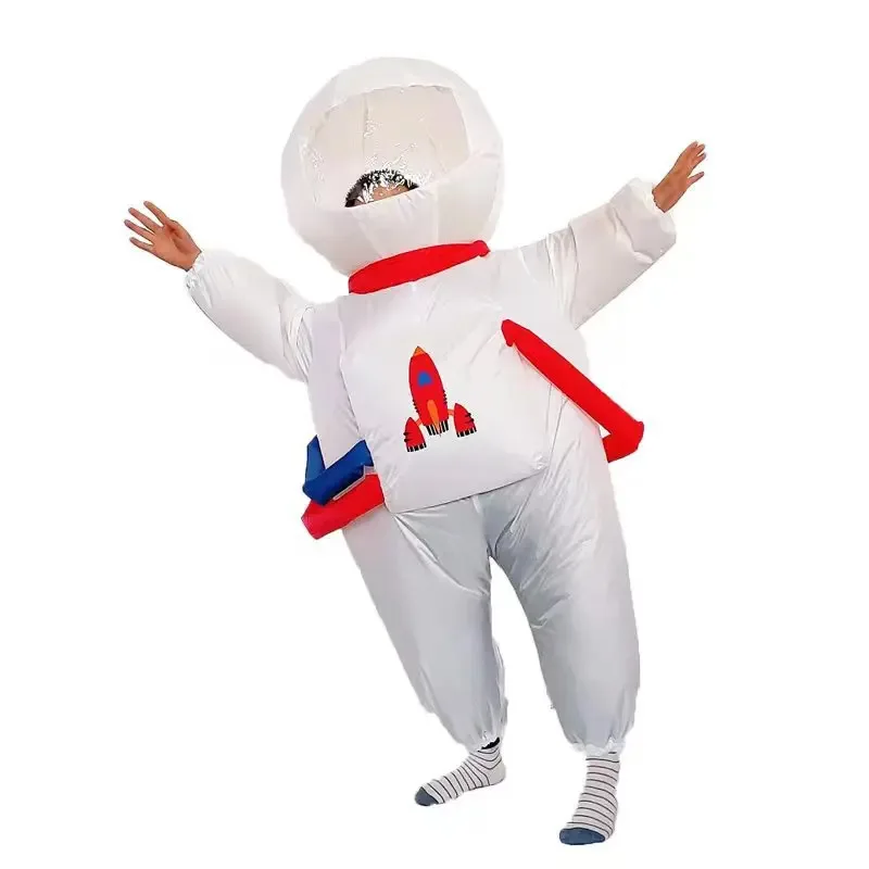 Adult Child Unisex Inflatable Astronaut Costume Cosplay Kids Kindergarten Performance Fancy Dress Halloween Carnival Party