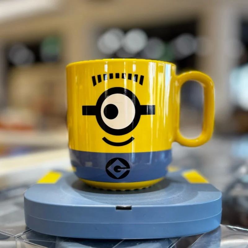 

Универсальная кружка для миньонов Studios с набором подставок с подогревом, керамическая чашка для горячих напитков, праздничный подарок/подарок