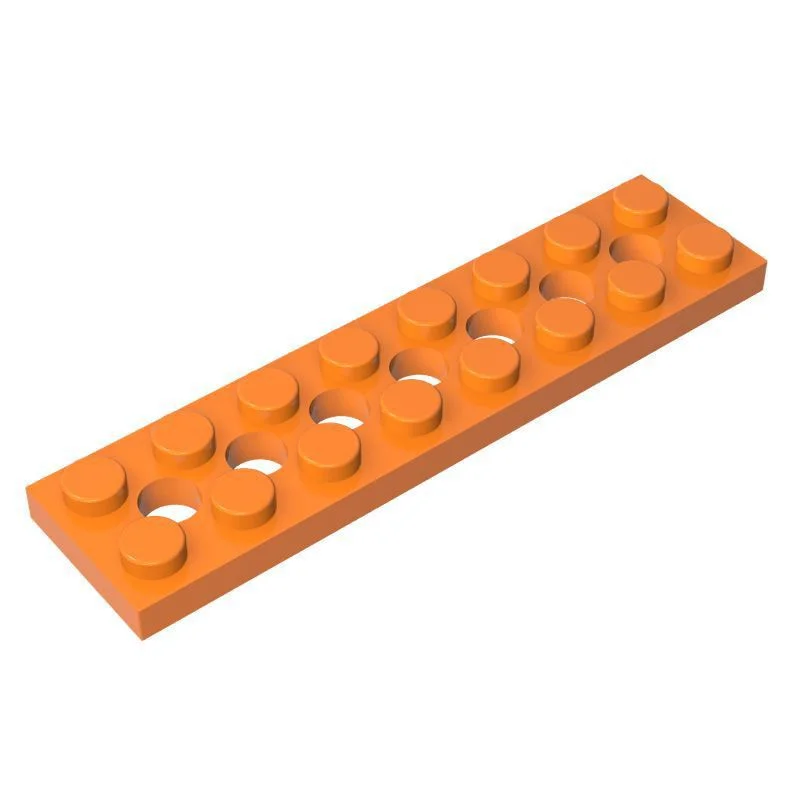 10 Stück 3738 Platte 2 x 8 mit 7 Löchern Bausteine Sammlungen Modulare Spielzeuge für Technische MOC DIY Geschenk-Bausteine – Detail 2
