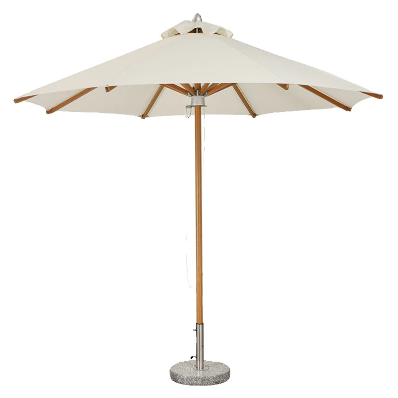 

Outdoor Parasol Courtyard Central Column Round Beach Umbrella Hotel Swimming Pool Sun Umbrella Cafe Commercial