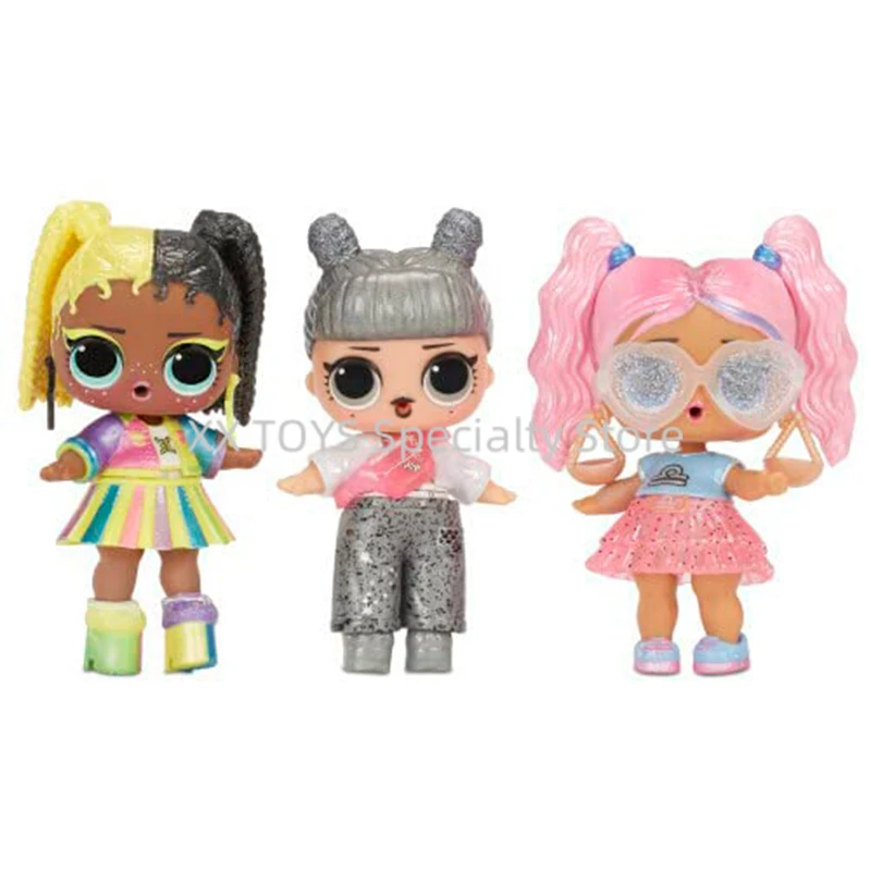 LOL. Überraschung! Present Surprise Series 2 Glitzer-Schimmer-Sternzeichen mit 8 Überraschungen, 7,6 cm große Sammlerpuppe, Spielset-Geschenke