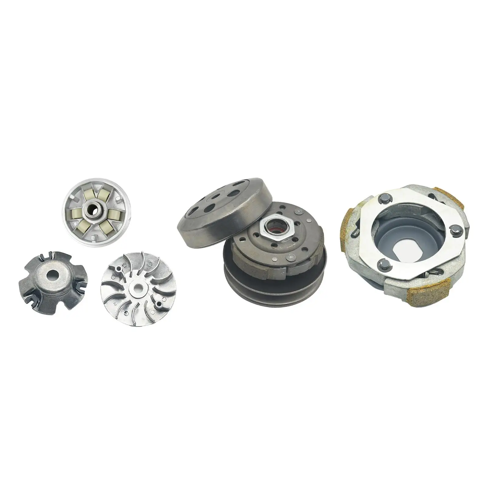 Motorcycle Belt Pulley Clutch Assembly Good Workmanship Sturdy High Performance Motor Driven Wheel Clutch Assembly for Gy6-125