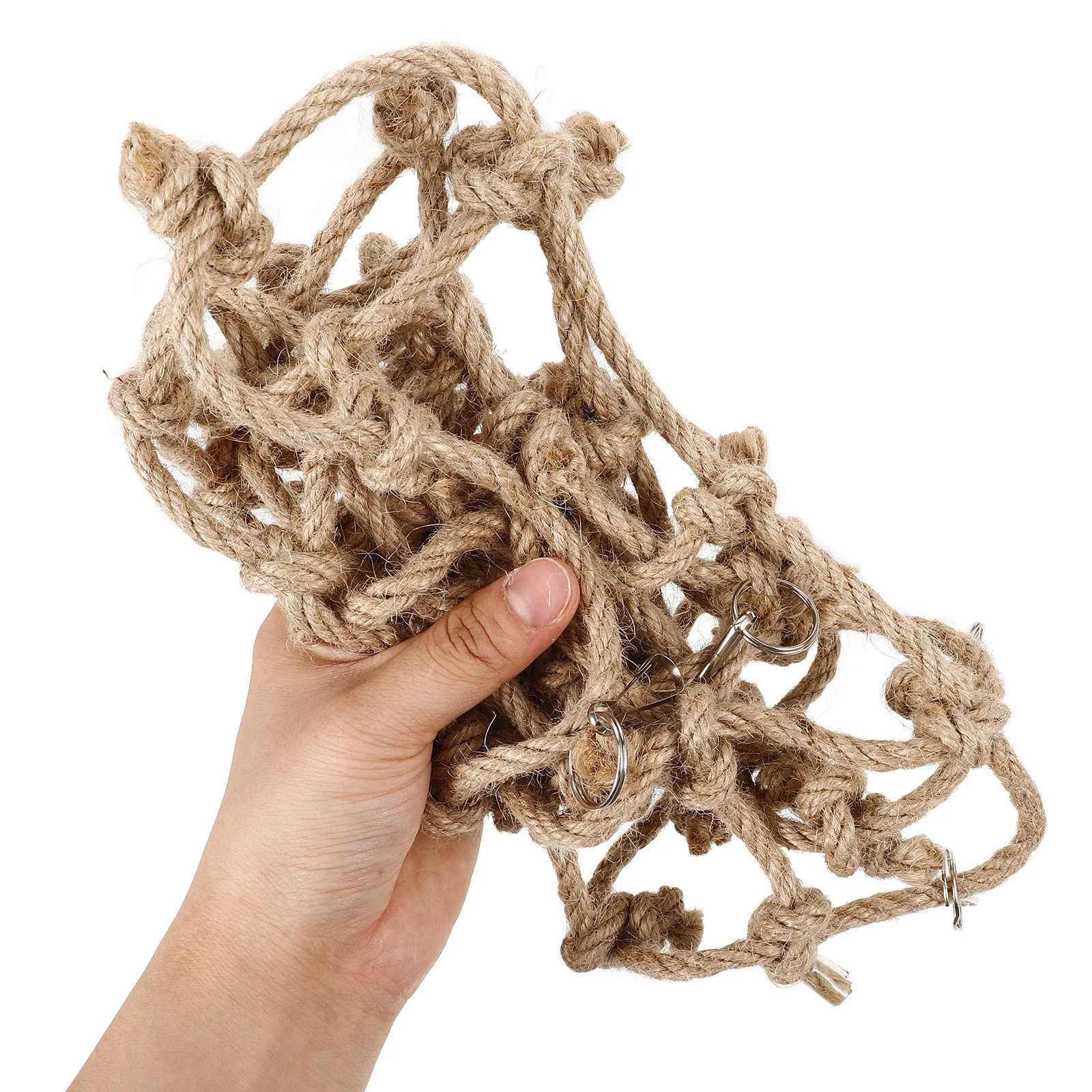 

Bird Climbing Net Parrot Hammock Cage Swing Playtime Rest Exercise Wear-Resistant Practical Colorful Easy Install Pet Fun