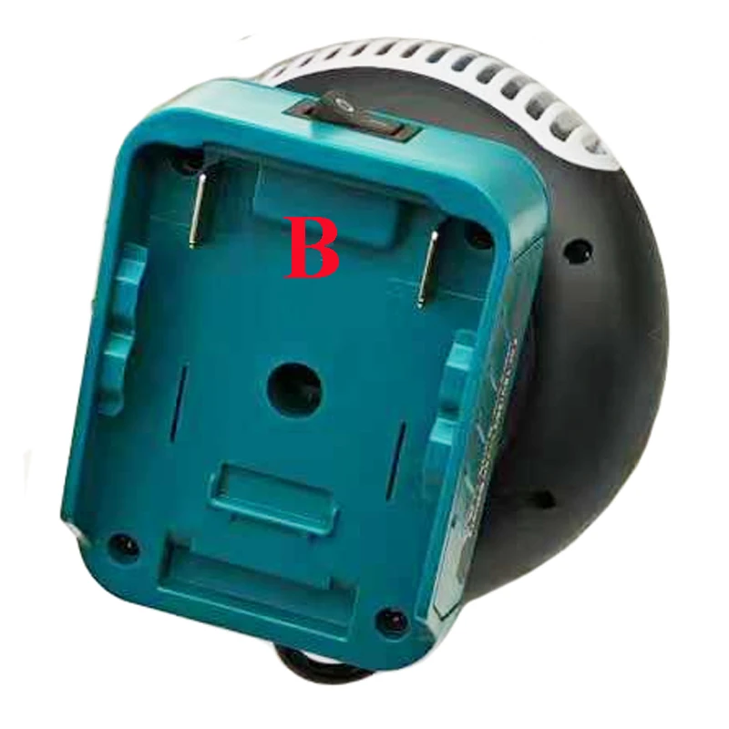 Peças de ferramentas elétricas portáteis, ventilador de ar quente elétrico de lítio, aquecedor de vento quente e frio, modo duplo para makita para bateria de íon-lítio bosch