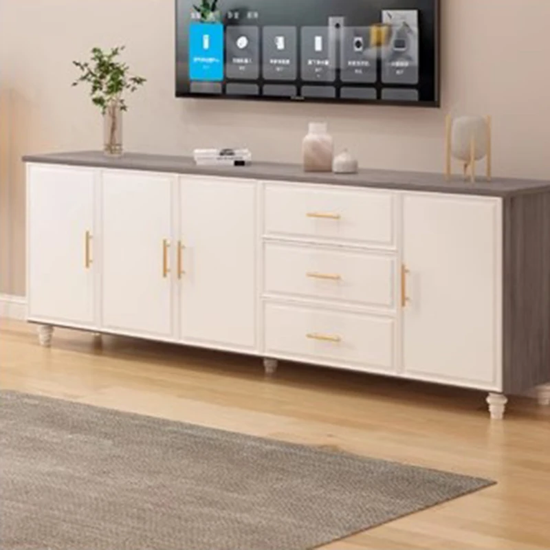 

White Minimalist Tv Stands Modern Living Room Drawers Center Tv Table Shelf Storage Organizer Suporte Para Tv Trendy Furniture