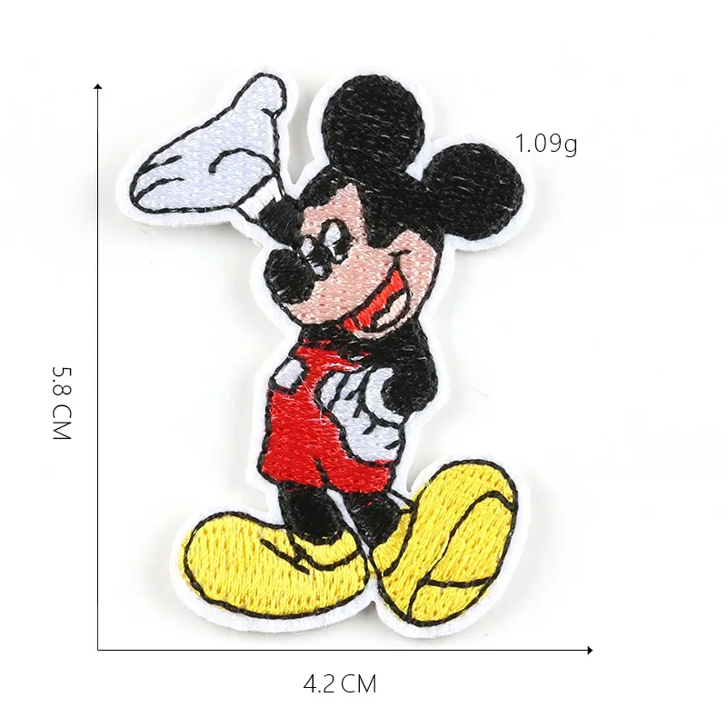 New Mickey Mouse Disney Cartoon embroider Patch Badge Woven Logo Hand Sewn Clothing Anime Donald Duck Hat Bag iron on patches