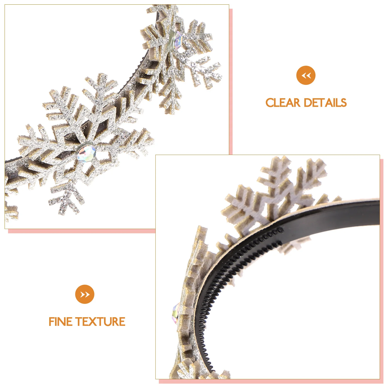 

Xmas Snowflake Hair Hoop Girls Headdress Party Headband Christmas Festival Headwear Lovely Holiday Hair Accessories