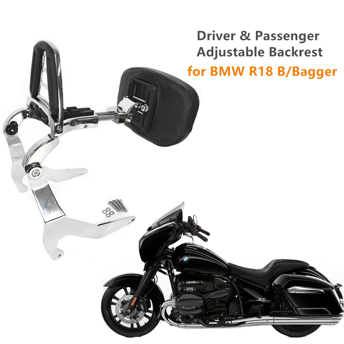 Для BMW R18 B Bagger R18B, аксессуары, многофункциональная регулируемая спинка пассажира водителя, Сисси-бар