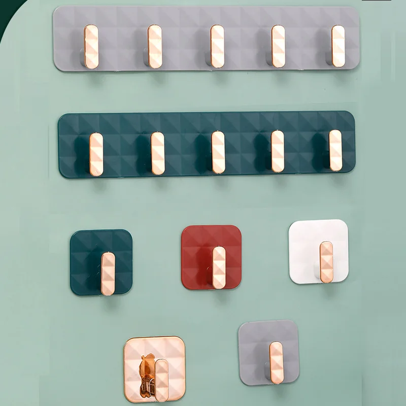 متعددة الأغراض جدار المنظم هوك وراء الباب مفتاح شماعة القماش هوك الحمام رداء منشفة حامل رف المطبخ حامل الأطباق الرف هوك