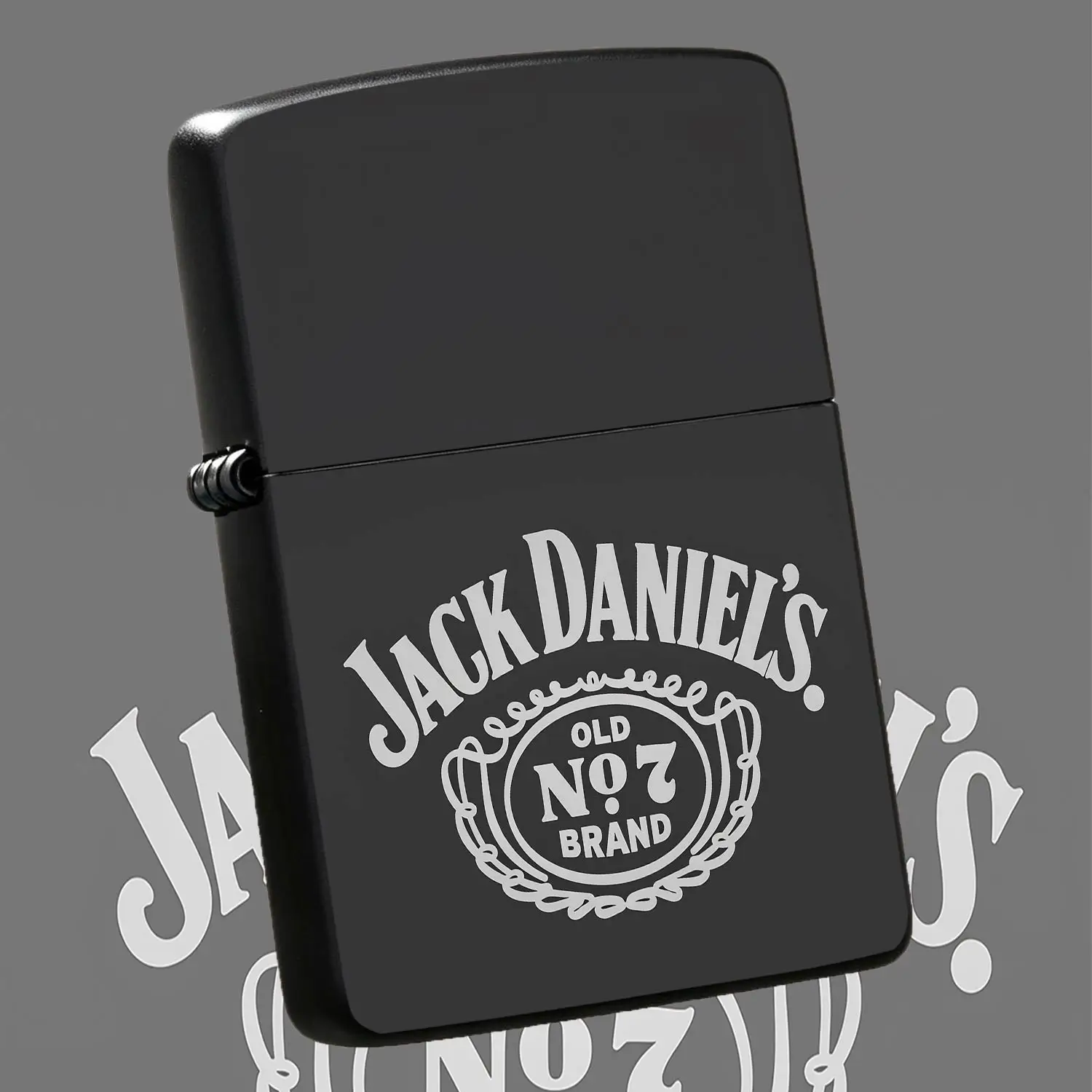 Smile Daniel'S Old No.7 Brand Pattern Portable Lighter, Stylish Retro Minimalist Design, Compact Easy To Carry, Ideal For Daily Indoor Outdoor Use, Gatherings Camping Candle Lighting, Thoughtful Unique Gift For Friends A Humorous And Intere