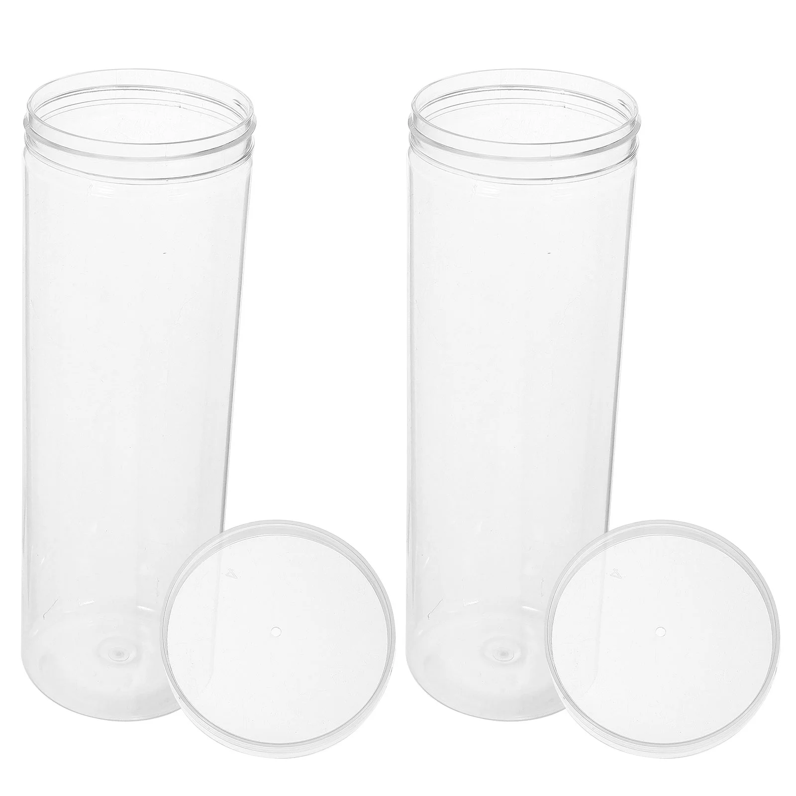 2 Pcs Plastic Pen Holder Case Small Storage Empty Pencil Containers Holders Boxes Lead Pencils Cases Display