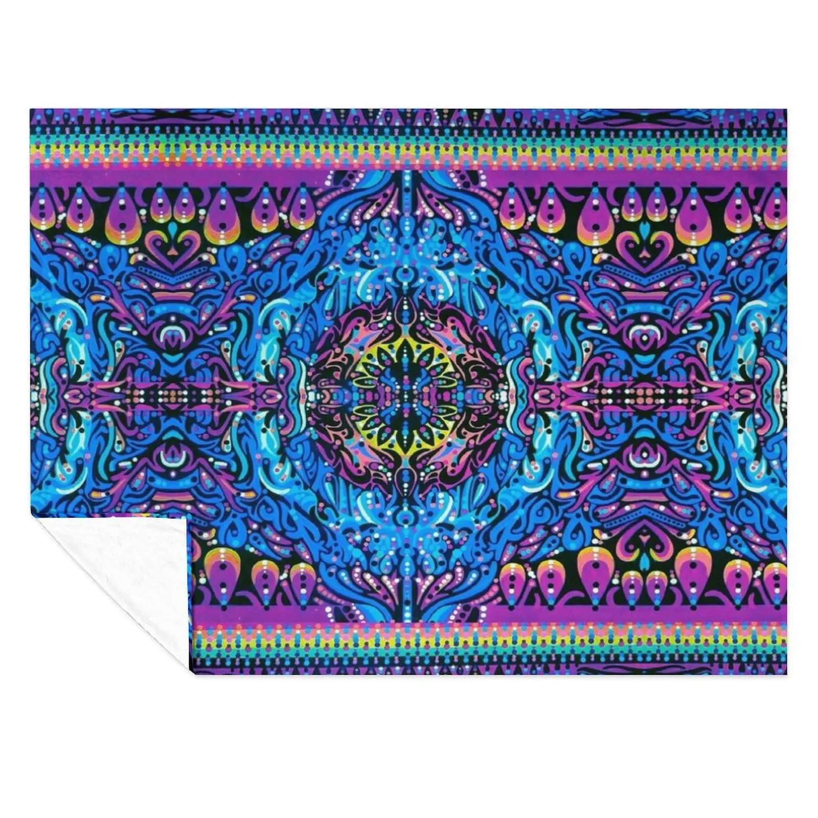 

Mandala Reflection Throw Blanket Bed covers wednesday christmas decoration Giant Sofa Blankets
