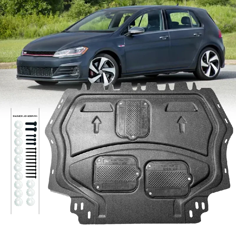 

For VW Golf GTI Under Engine Guard Board Splash Shield Mud Fender Plate Cover Black Car Mudflap Mudapron Mudguard