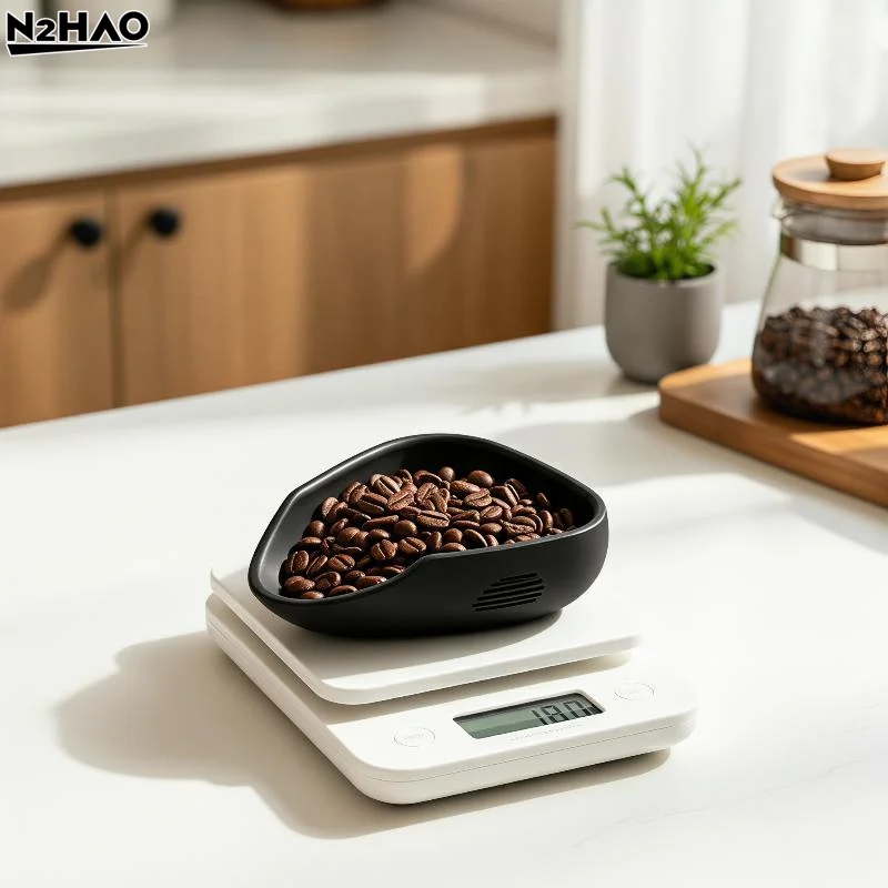 Ergonomic Coffee Bean Weighing Disc for Comfortable and Reliable Brewing
