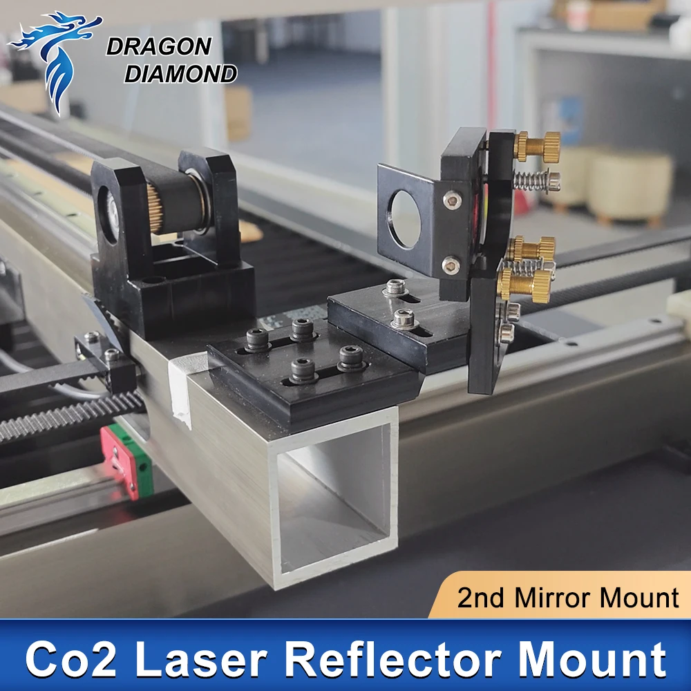 Co2 Laser 2nd Rreflector Mount Mirror Mount 25mm Lensa Integratif Mount Untuk Mesin Pemotong Ukiran Lase.
