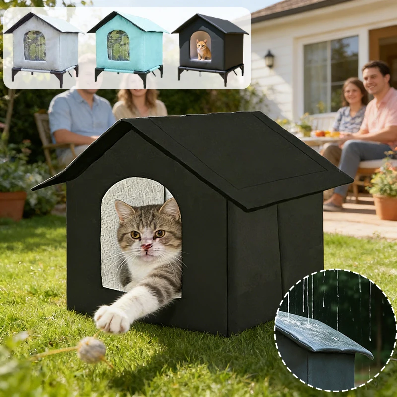 

Waterproof and Moisture-proof Stray Pet Nest Oxford Cloth Outdoor Pet Tent Home Courtyard Pet Nest Winter Warm Cat and Dog House