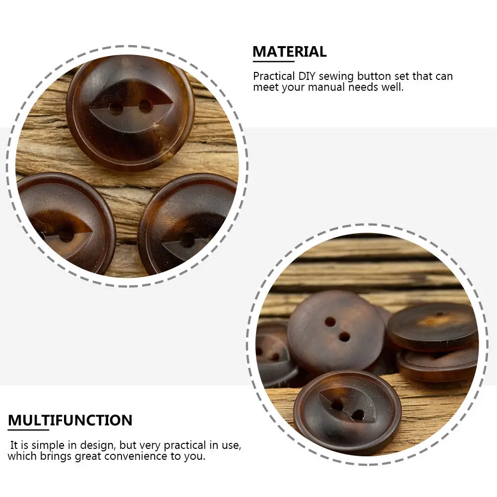 

30Pcs Decorative Coat Buttons Classic Style Sewing Buttons for Shirts Jackets DIY Clothing Button Replacement Clothing Decor